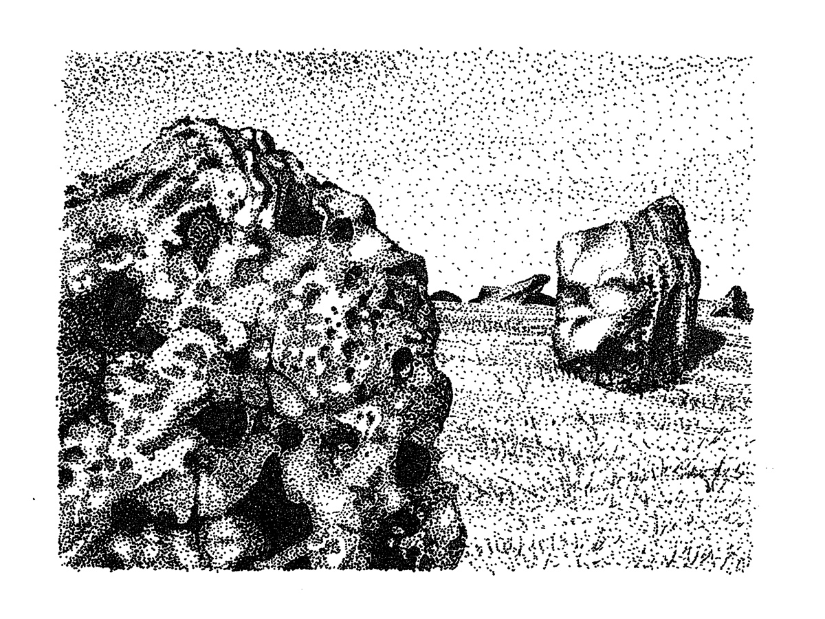 This is one of three drawings inspired by my first ever trip to Stanton Drew stone circle. I used a pointillism technique, black ink on Bristol board. I have mounted prints for sale if anyone is interested. Enjoy!
