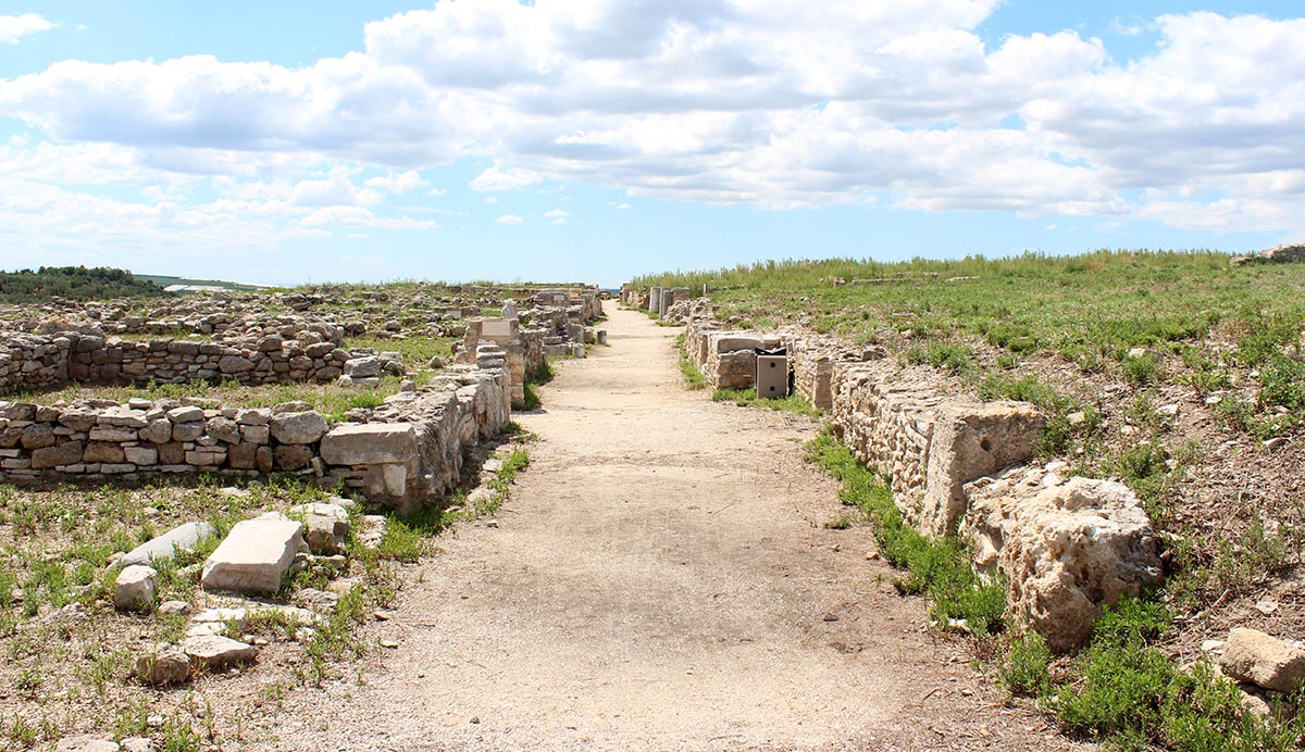 The ancient city of Cannae. Site in Puglia Italy
