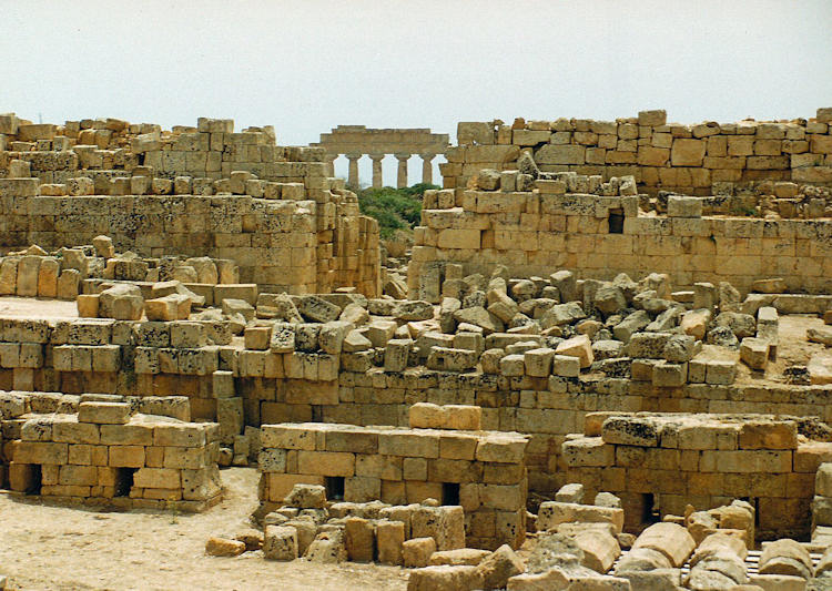 The ruins of Selinous with Temple 