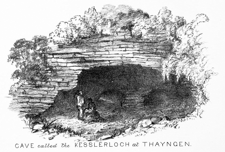 Drawing of the cave entrance, via archive.org

Site in St.Gallen Switzerland

