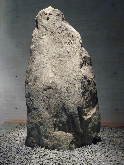 Menhir-Statue of Bevais/Treytel. 

Site in Neuenburg Switzerland

