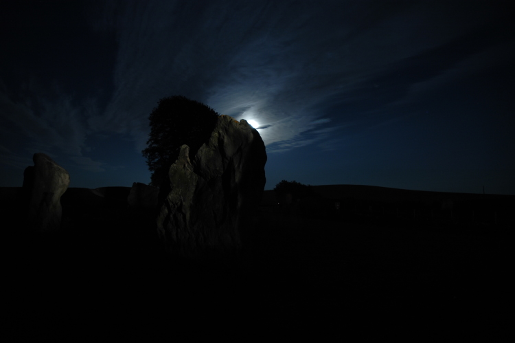 *B* Catagory, photo competition.Full moon, 21 July 2005, Avebury. I forgot my battery, so my nice Uncle shared, just as well, what are Uncles for, eh?