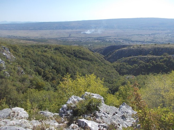 Zvonigrad-Illyrian iron age hillfort

Look to the fantastic beautiful landscape with dry canyon of cretaceous limestones and karst field:Mostarsko blato down
