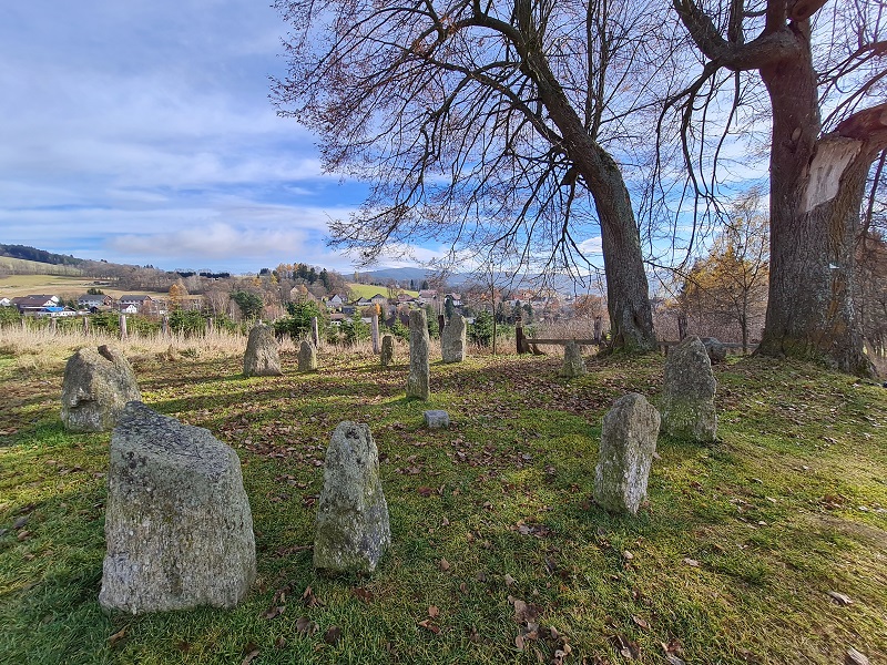 Stone circle of Volary on a lovely November day.