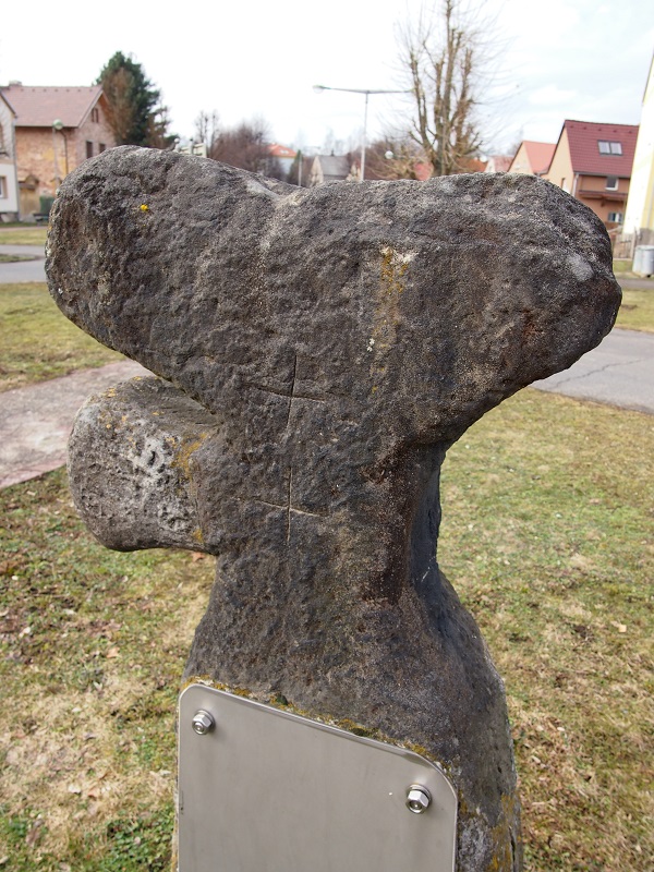 Cross with an unusually shaped 