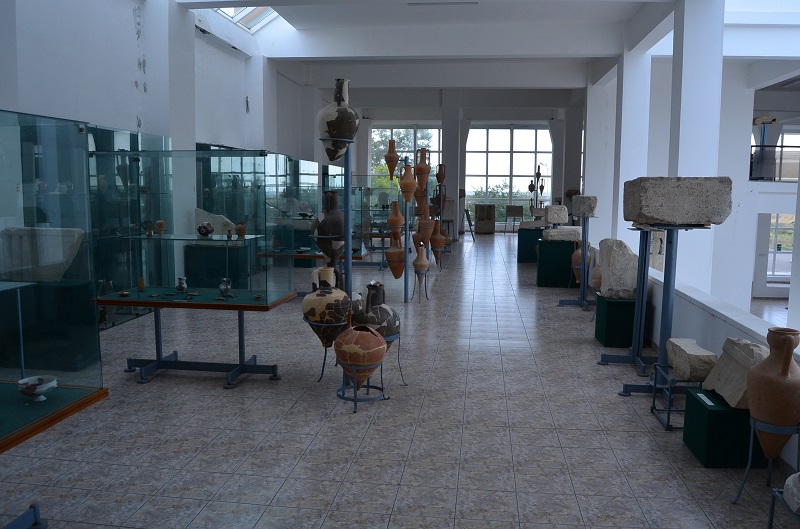 Greek era artifacts inside the museum.

