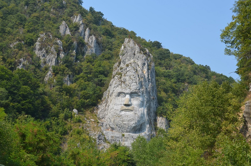 The face of Dacian King Decebalus