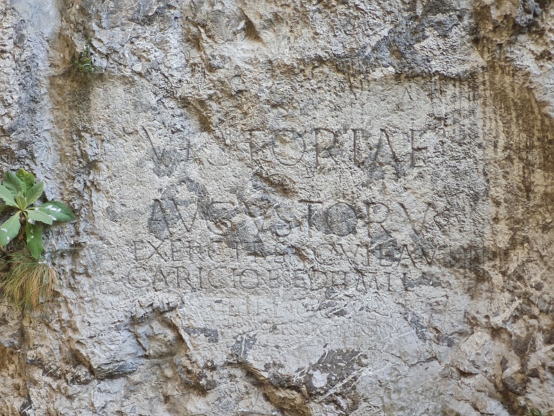 Roman inscription in Trenčín