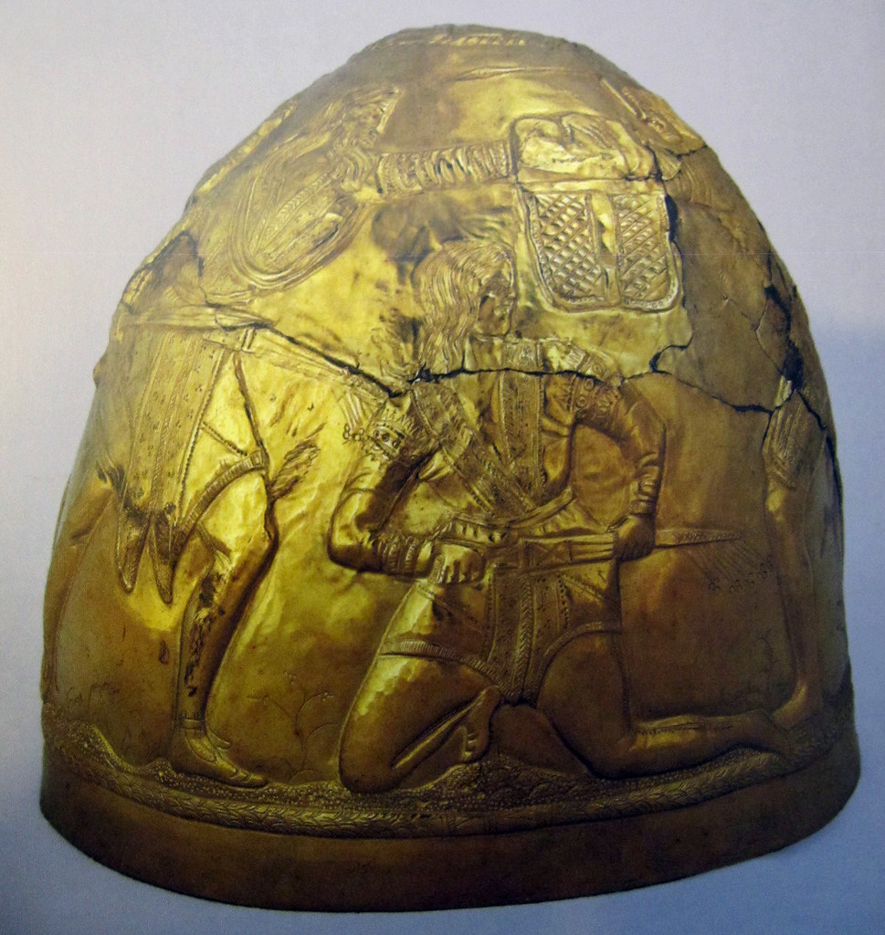 The Perederieva Helmet, gold, 4thc BC
Photo Credit: Julianna Lees
