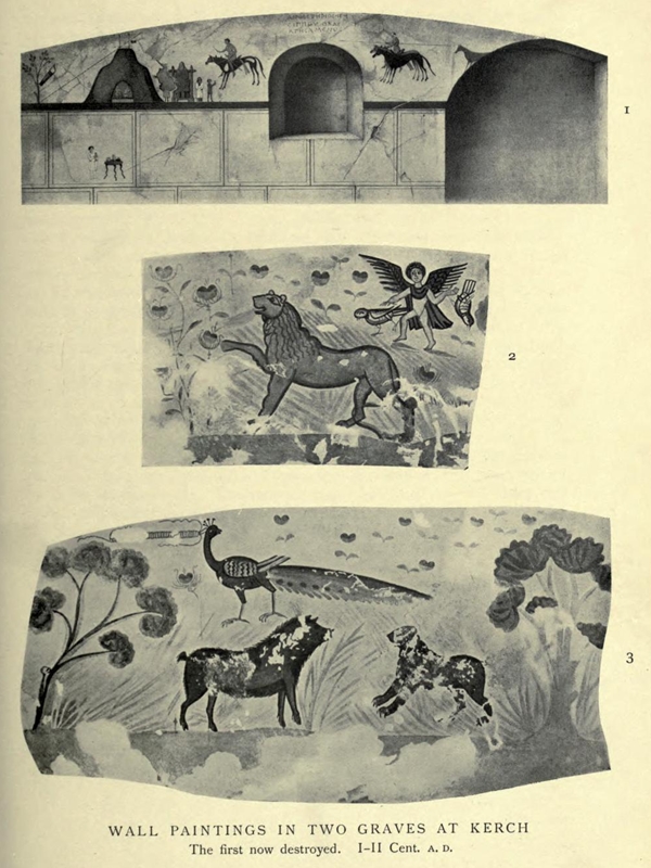 Wall paintings from Kerch, from 