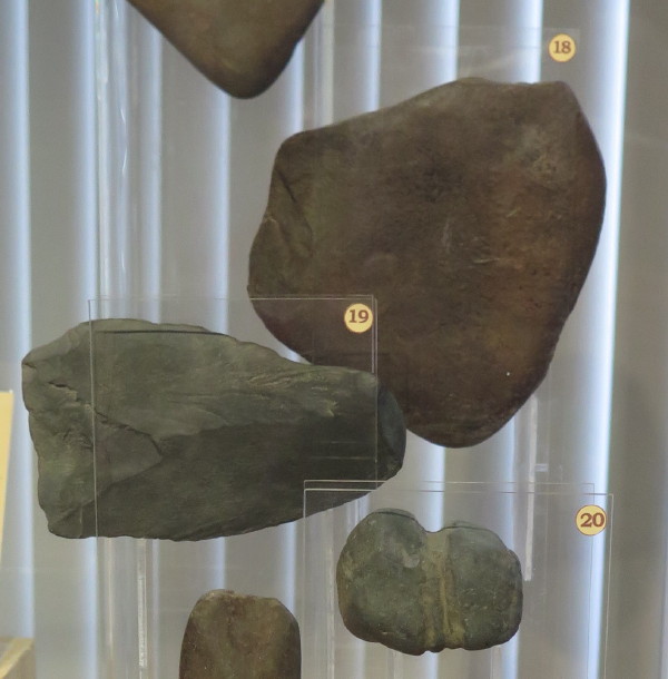 Items 18-20 dated to between 9000BC to 10,000 BC.  Photographed in February 2018