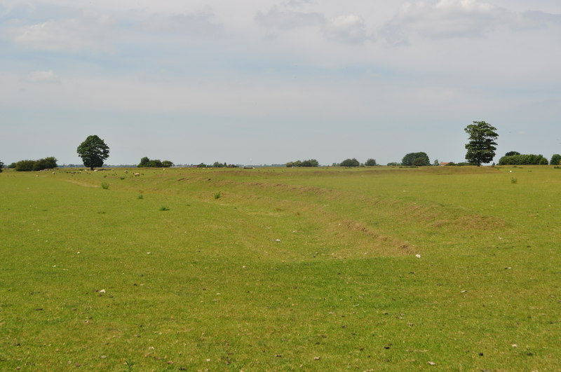 A view of one of the earlier and inner ditches at Stonea camp, next to the entrance.

Copyright Ashley Dace and licensed for reuse under this Creative Commons Licence