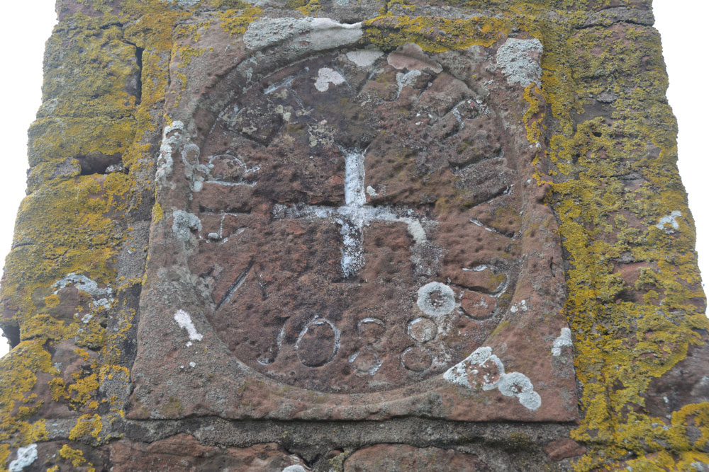 Cross House Incised Stone