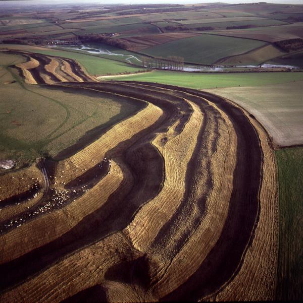 Maiden Castle, Nr Dorchester, Dorset.Aerial view.Copyright English Heritage Photo Library