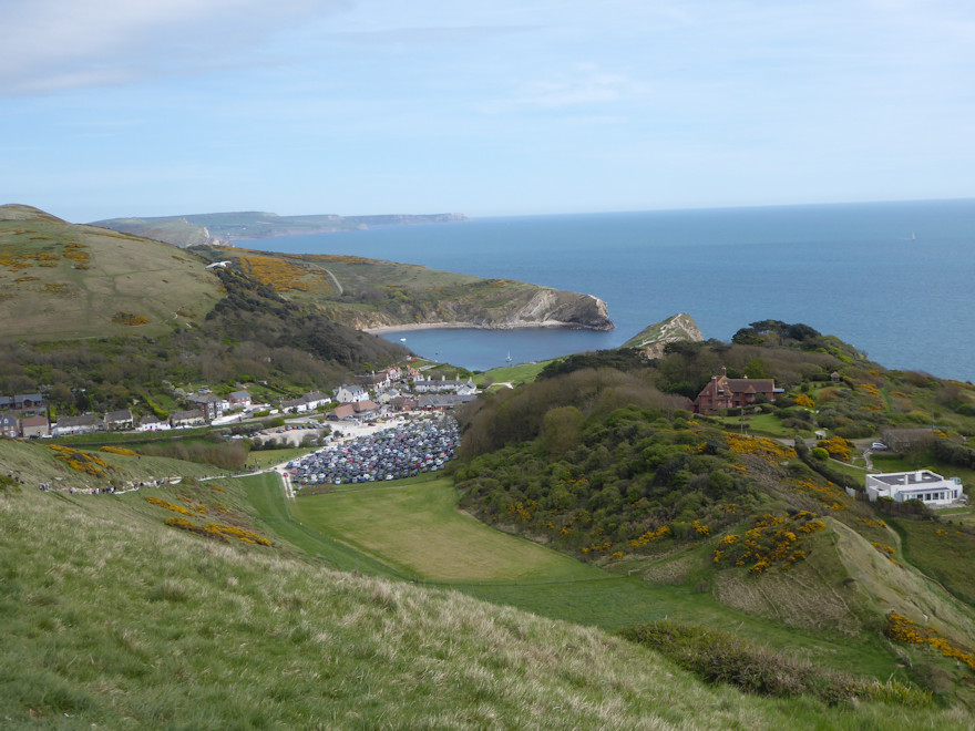 View to Lulworth Cove from Hambury Tout