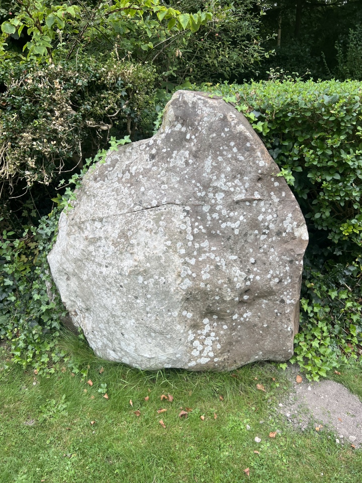 The Druid stone at Max Gate Almost certainly from the neolithic enclosure ( was buried 6 feet  below ground)