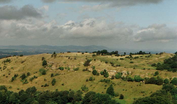 Crickley Hill in Gloucestershire - Neolithic enclosure and Iron Age Hillfort.