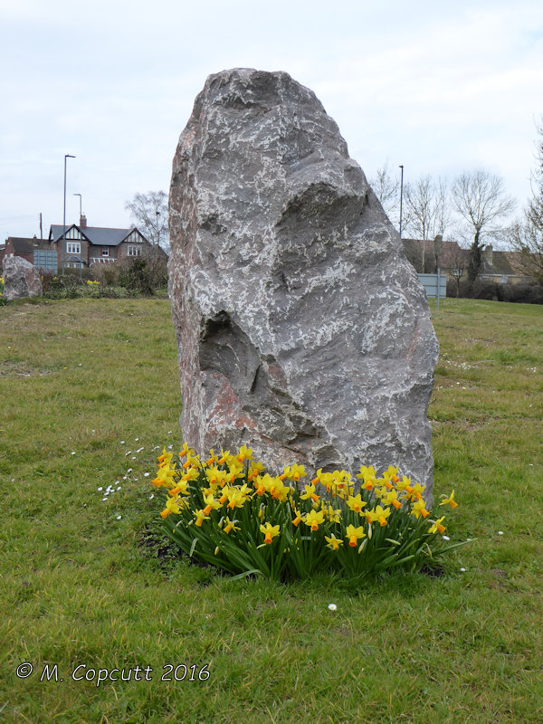 The new stone circle on Chipping Sodbury roundabout starting to look a bit better with spring in the air. 
