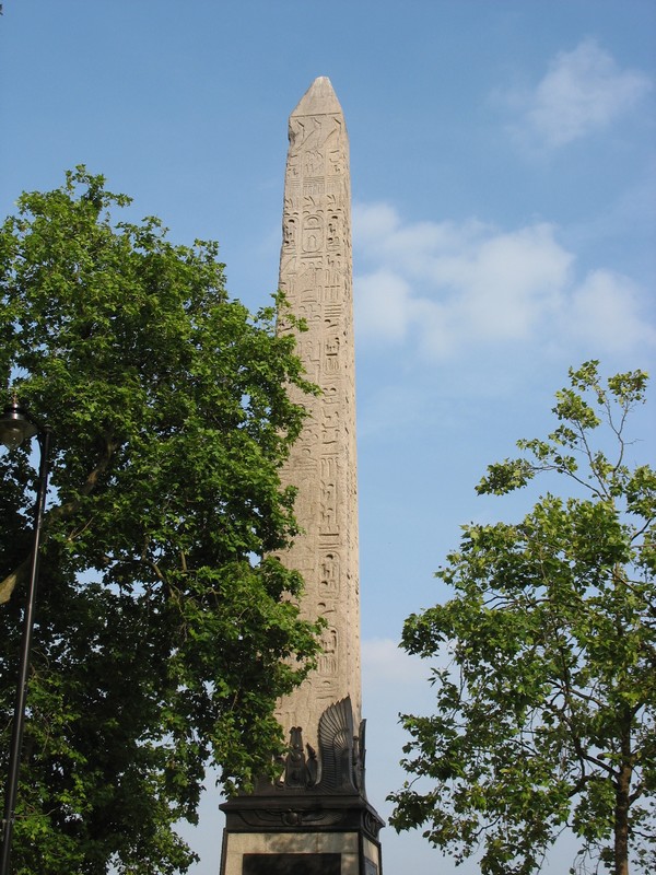 Cleopatra's Needle - view from the north (photo taken on June 2011).