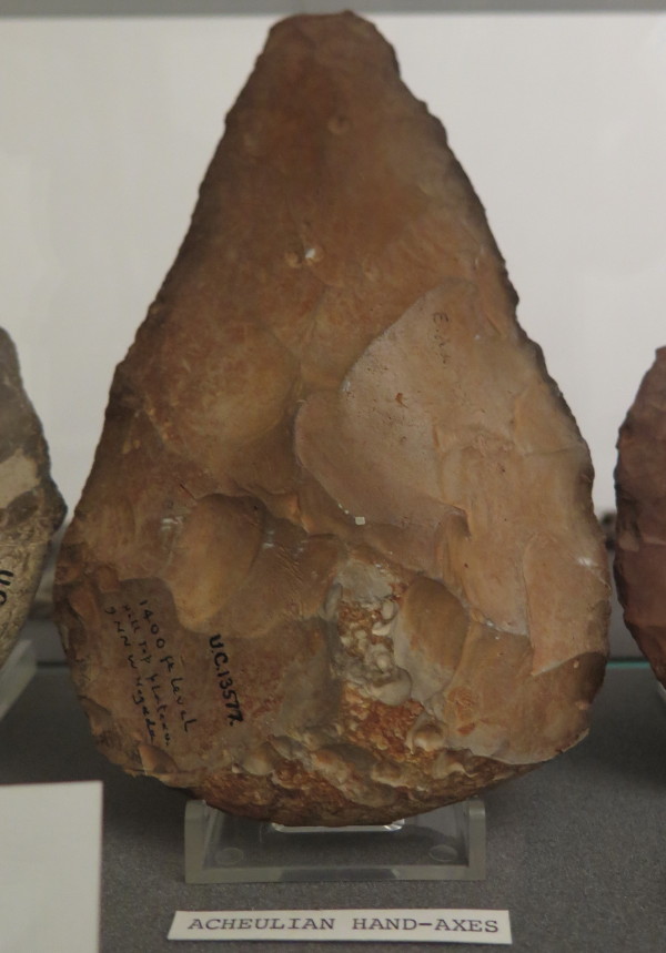 Acheulian hand axe.  April 2015