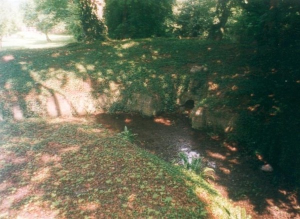 Clearer view of Emma's well at Great Amwell showing where the water flows from. 