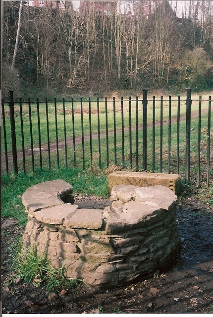 The repaired well head of St. Anne's Well Brislinton