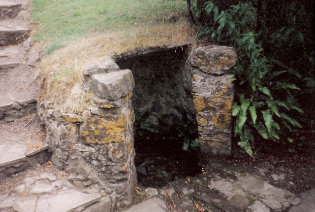 St. Decumen's Well found signposted from the church. 