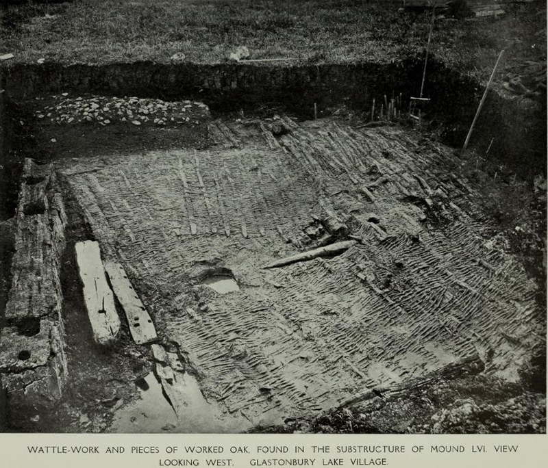 Old photo from the original excavations, from 
