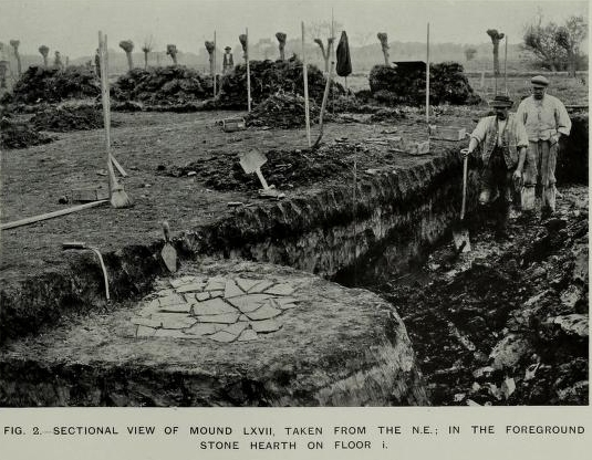 Photo of the excavations, from 