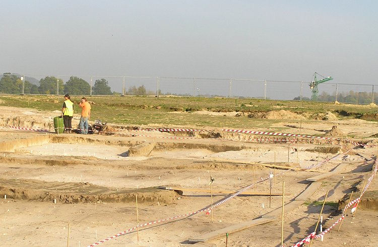 A wider view of the dig site