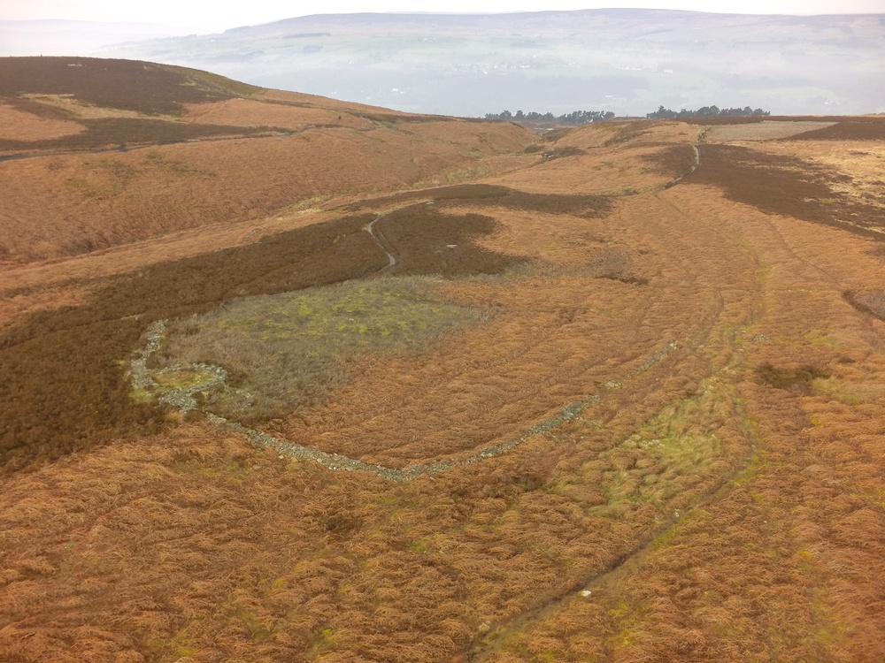 Backstone Beck enclosure looking north towards.

Imagine captured from a DJI Phantom 2 drone on 23 January 2017.