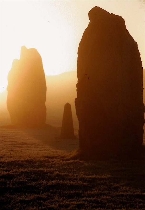 Photograph taken nearly 10 years ago, recently scanned. 
I got there before dawn to capture the wonderful images of the sun
rising when there was freezing fog.