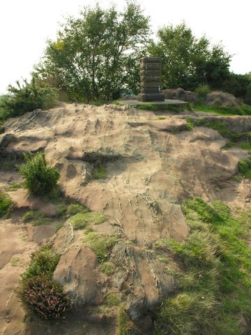 Part of the expanse of Thor's Stone near Thurstaston on the Wirral. The highest point on the Peninsula, views across to Liverpool and North Wales.
