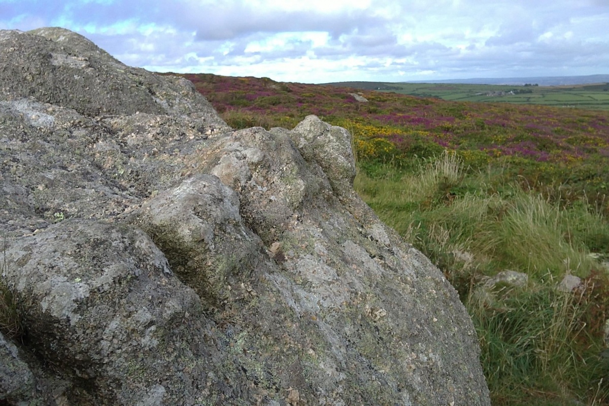 Seven of eleven barrows remain on the slopes of Chapel Carn Brea.