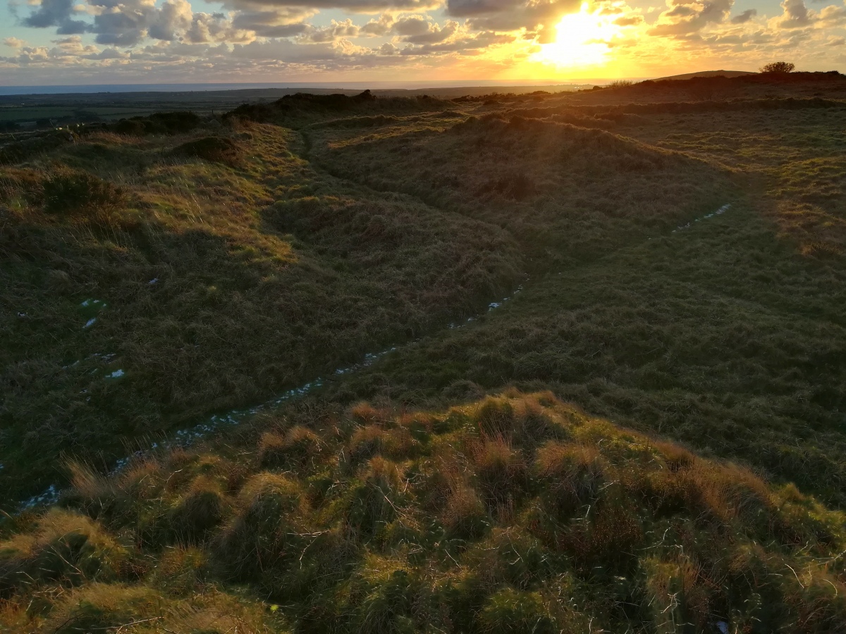 A winters Sunset at Caer Bran Hillfort