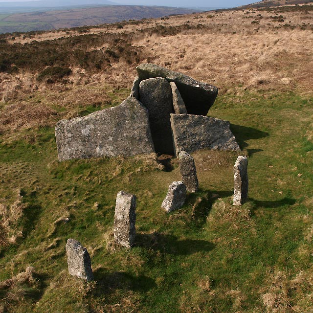 Zennor Quoit from above. March 2012.