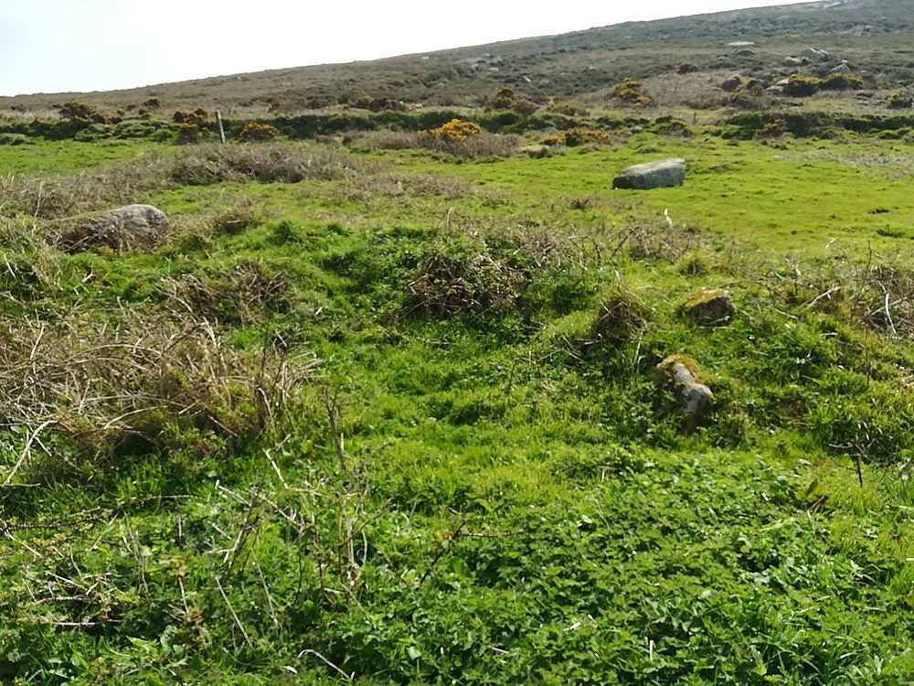 Carn Brea Hut Circle looking SE