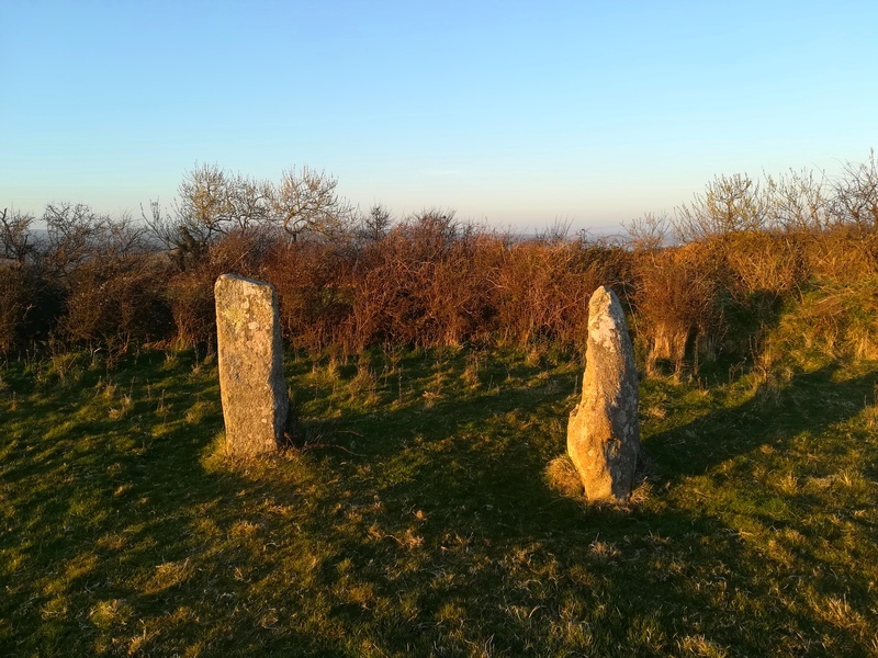 These Standing stones were once the entrance to the inner enclosure at Faughan Settlement