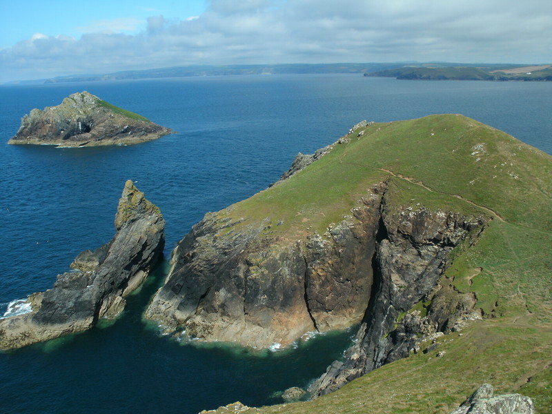 The view from near the top over the eastern part of the Rumps. 