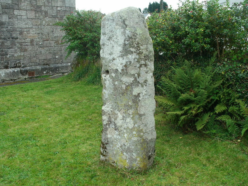 Indian Queens inscribed stone.