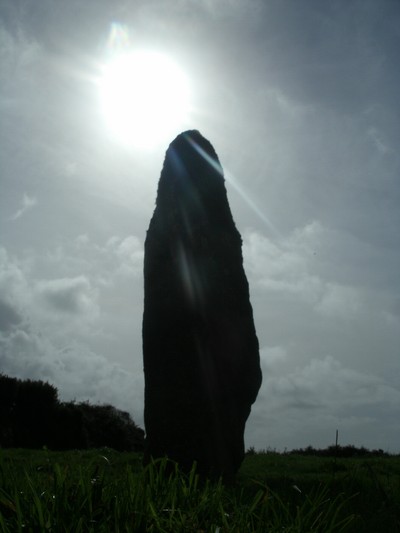 The lovely shaped Chyenhal standing stone.
