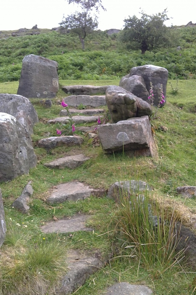The steps that lead down to the well, 2011