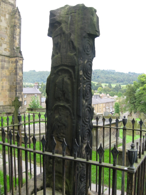 Back view of the cross at Bakewell Church.