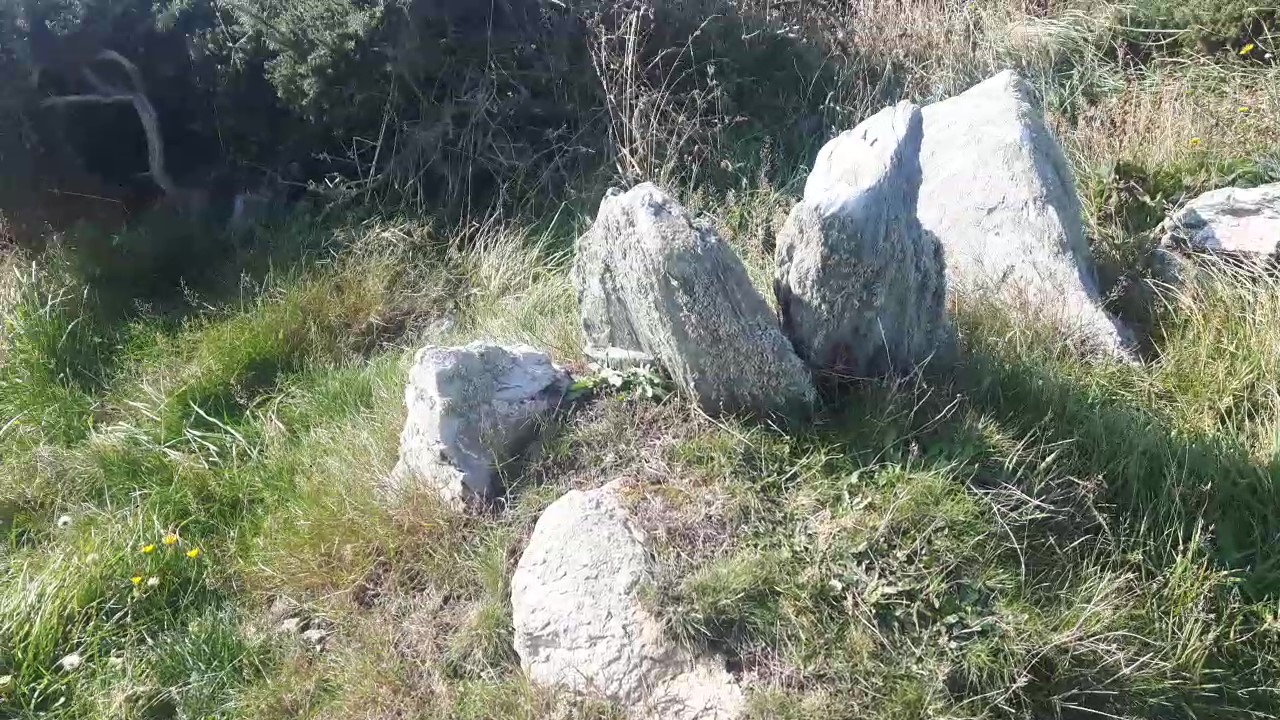 Just across the bay from Holyhead breakwater across the path, I found these cist like objects but can find nothing about them