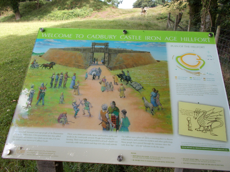 A new set of information boards have been put in place.  This one shows the view our ancestors would have had from the same position, below the SE entrance.