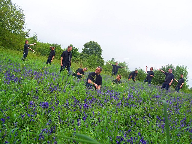 If you visit Hembury Castle Hillfort, at just the right time of year, it is full of bluebells (and a berk in a tie).

