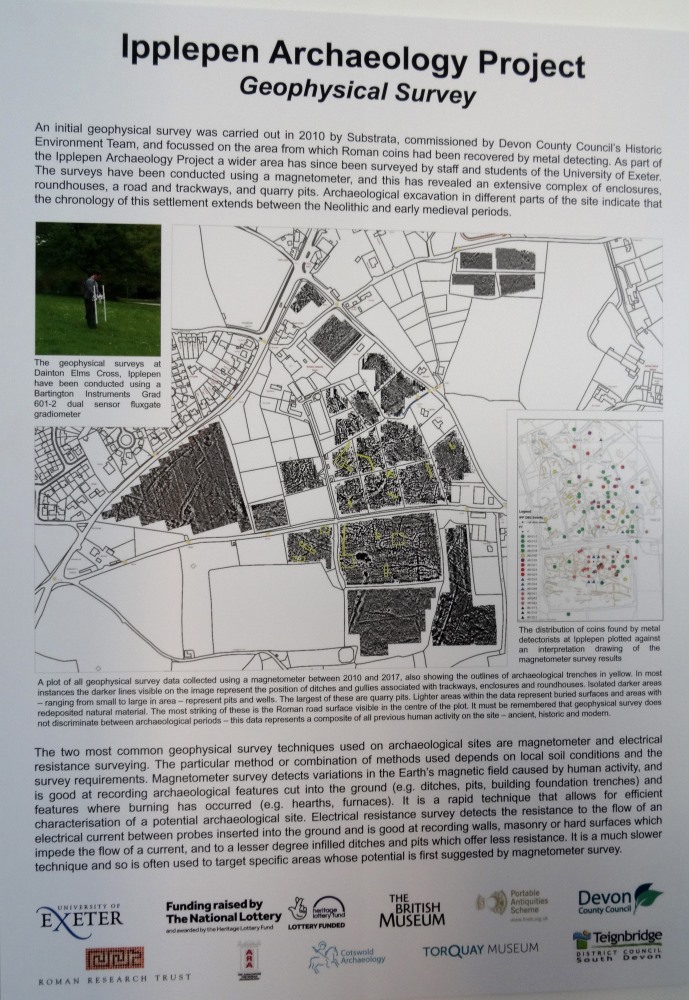 The poster of the overall archaeological project and geophysical survey to date.