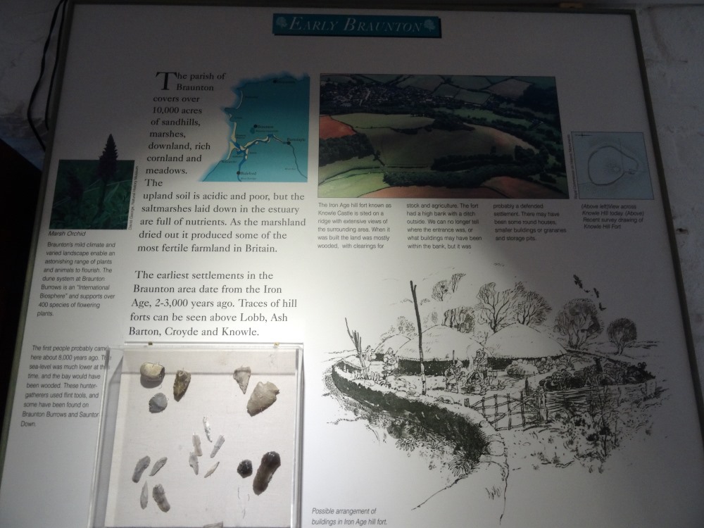 An attempt to make this main part of the info board readable.  Braunton Museum's display.