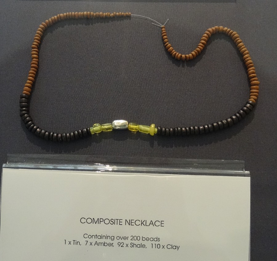Replica of a necklace typical of those times.  
