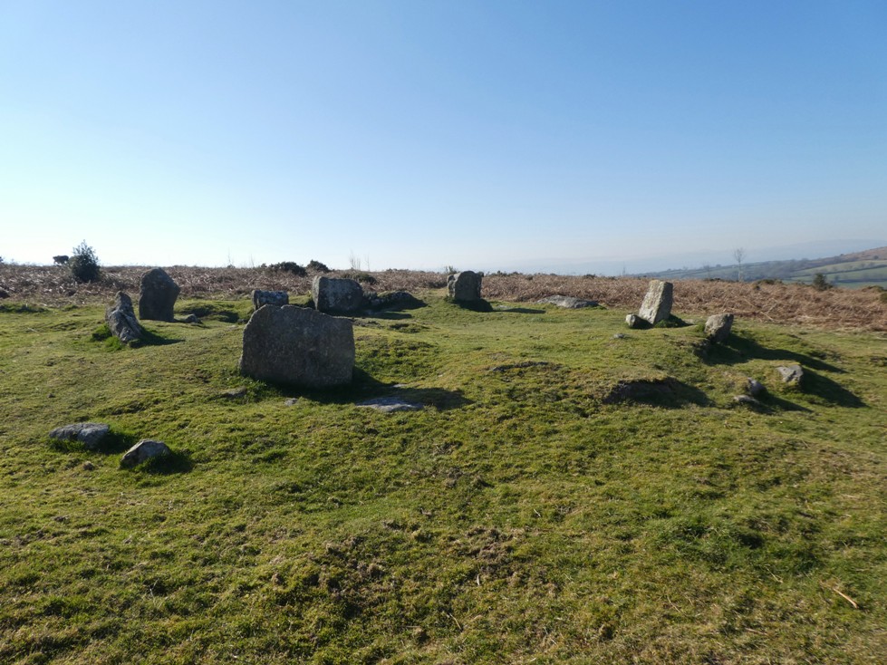 Febrary 2019: A wander round the Mardon Down North circle. 

Viewed looking Southwest